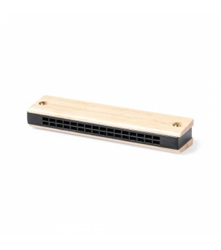 ARMÓNICA DE MADERA CON FUNDA DE REGALO