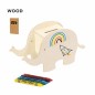 HUCHA MADERA PARA COLOREAR CON 5 CERAS