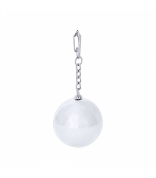 LLAVERO BÁLSAMO LABIAL REDONDO PLATA