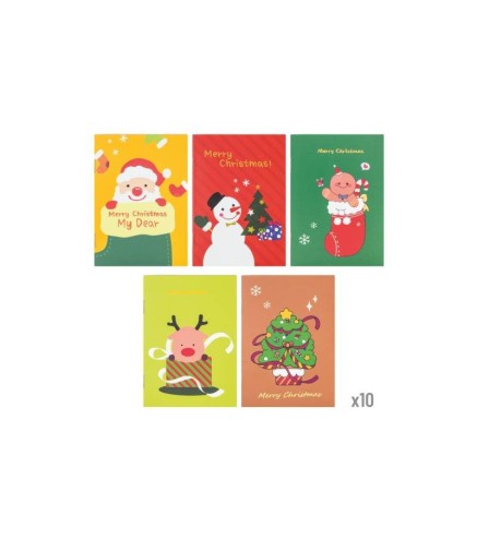 SET DE 10 LIBRETAS NAVIDEÑAS NAVIDAD