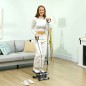 Mini Stepper Compacto para Hacer Ejercicio en Casa con Bandas de Resistencia Monitor LCD Pedales Antideslizantes Gris