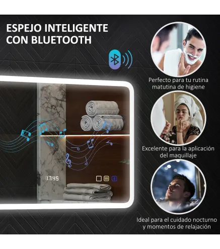 Espejo de Baño con Luz LED