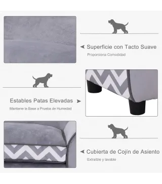 Sofá para Mascotas con Patas