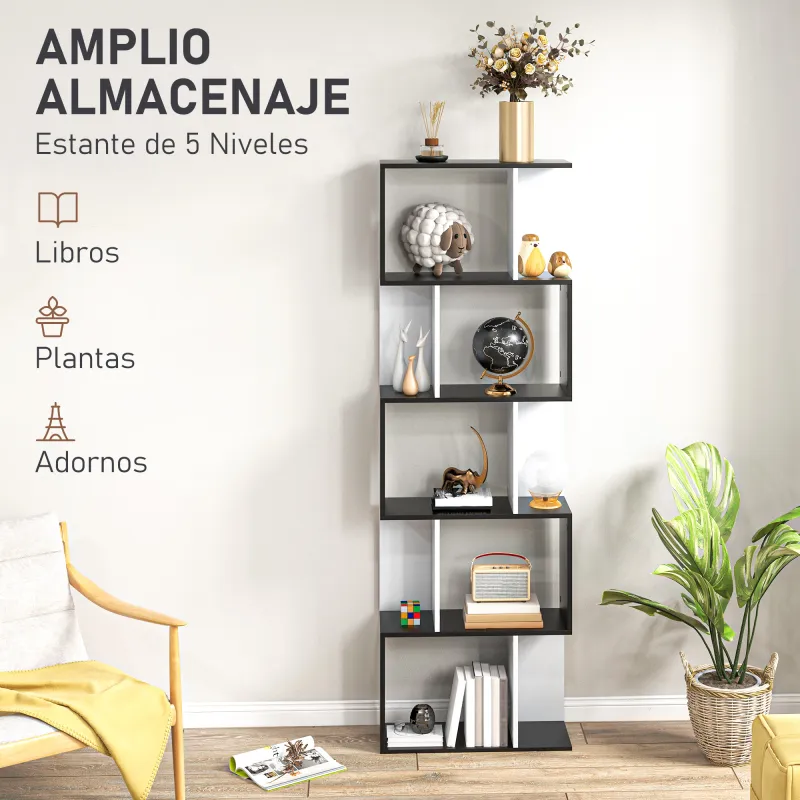 Estantería Librería de 5 Niveles Estantería Librería de 5 Niveles