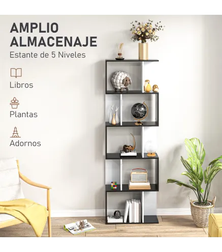 Estantería Librería de 5 Niveles