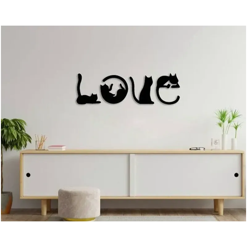 Letrero love decoración gatos Letrero love decoración gatos