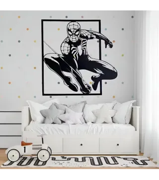 Spideman Silueta en Marco