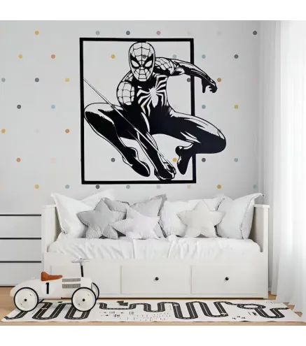 Spideman Silueta en Marco