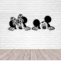Decoración de pared de Mickey y Minnie Mouse, para habitación infantil