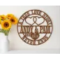Letrero con nombre para aniversario de pareja Letrero con nombre para aniversario de pareja