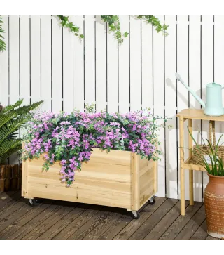 Jardinera con Ruedas