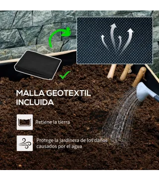 Jardinera con Ruedas