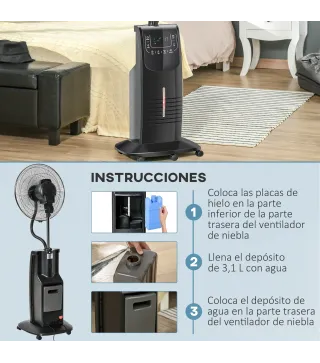 Ventilador con Nebulizador
