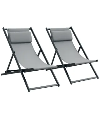 2 Tumbonas Plegables