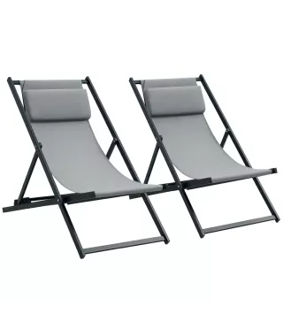 2 Tumbonas Plegables