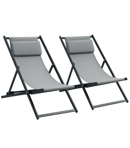 2 Tumbonas Plegables