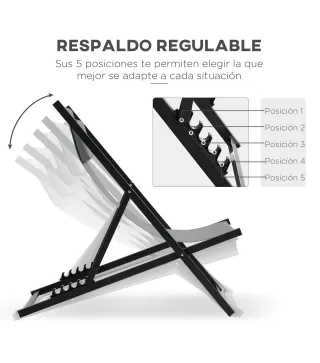 2 Tumbonas Plegables