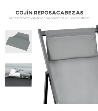 2 Tumbonas Plegables