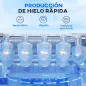 Máquina para Hacer Hielo 12 Kg en 24 Horas 9 Cubitos en 6-12 Minutos Depósito de Agua 1,3 L 22,2x29,4x29 cm Negro