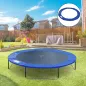Cubierta de Protección Acolchada para Cama Elástica Borde de Seguridad para Trampolines con Diámetro Ø244 cm Azul