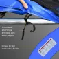 Cubierta de Protección Acolchada para Cama Elástica Borde de Seguridad para Trampolines con Diámetro Ø244 cm Azul