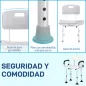 Taburete de Ducha Silla para Ducha con Respaldo Antideslizante Altura Regulable en 8 Niveles Carga 136 kg