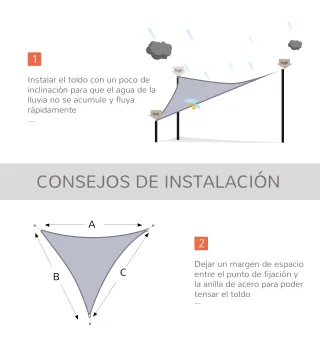 Toldo Vela Triangular