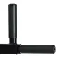 Barra de Musculación para Pared con Brazos Ajustables para hacer Dominadas Flexiones y Crossfit en Casa 70x53-63x48 cm Negro
