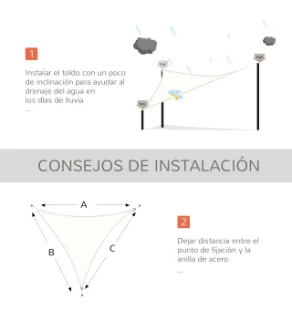 Toldo Vela Triangular