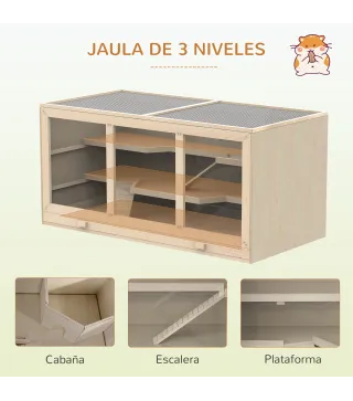 Jaula Madera para Hámster