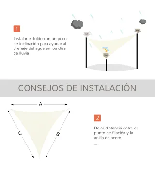 Toldo Vela Triangular
