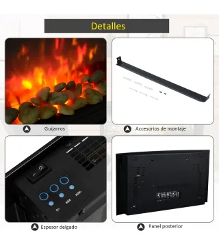 Chimenea Eléctrica de Pared