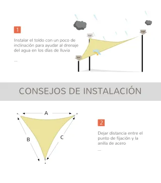 Toldo Vela Triangular