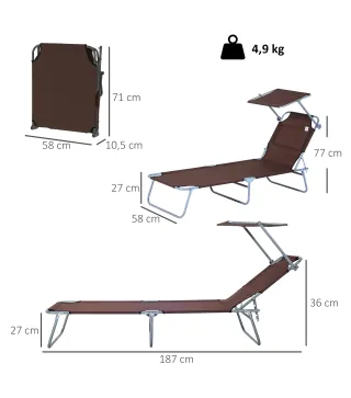 Tumbona Plegable