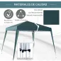 Carpa Plegable 3x3 m, Pop-up, Cenador Pabellón de Jardín, Altura Ajustable con Bolsa de Transporte, Anti-UV, Impermeable, Gazebo