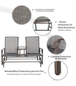 Mecedora de 2 Plazas