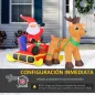 Papa Noel con Reno Hinchable