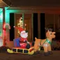 Papa Noel con Reno Hinchable