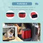 Piscina Plegable para Perros Gatos Ø160x30 cm Bañera Portátil para Mascotas PVC Antideslizante Múltiples Usos para Interiores y
