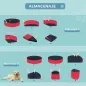 Piscina Plegable para Perros Gatos Ø160x30 cm Bañera Portátil para Mascotas PVC Antideslizante Múltiples Usos para Interiores y