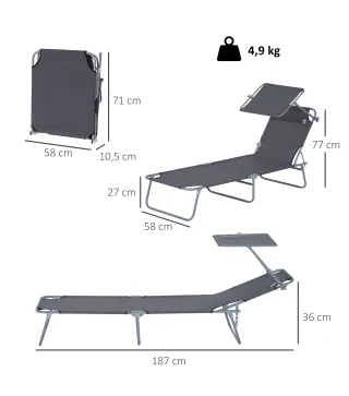 Tumbona Plegable