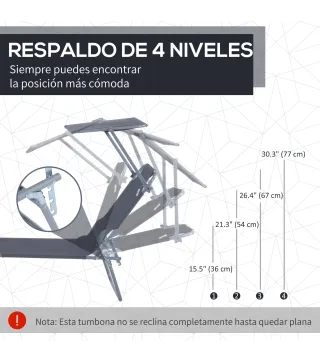 Tumbona Plegable