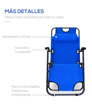 Tumbona Plegable y Reclinable