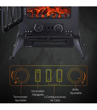 Chimenea Eléctrica Móvil