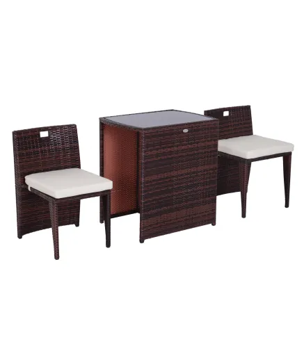 Conjunto 1 Mesa y 2 Sillas