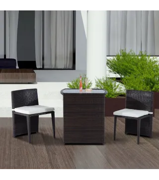 Conjunto 1 Mesa y 2 Sillas