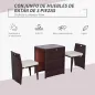 Conjunto 1 Mesa y 2 Sillas