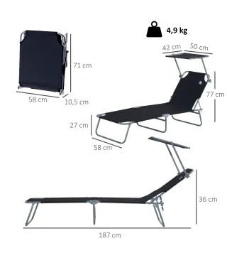 Tumbona Plegable