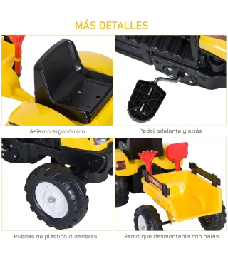 Tractor Pedal con Remolque