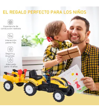 Tractor Pedal con Remolque